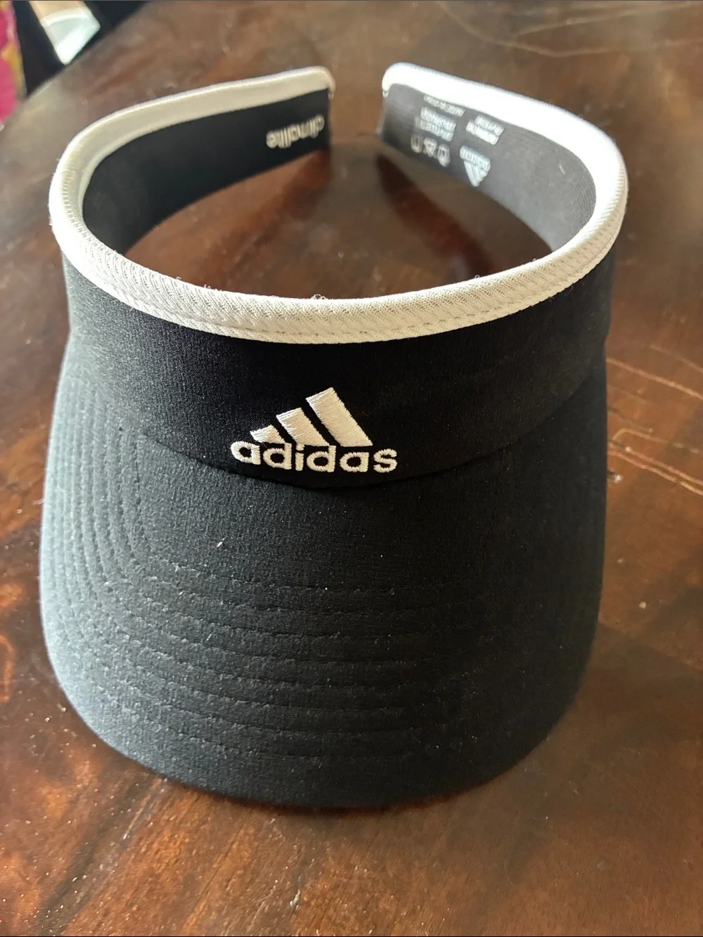 adidas Black and White Men's Sports Visor